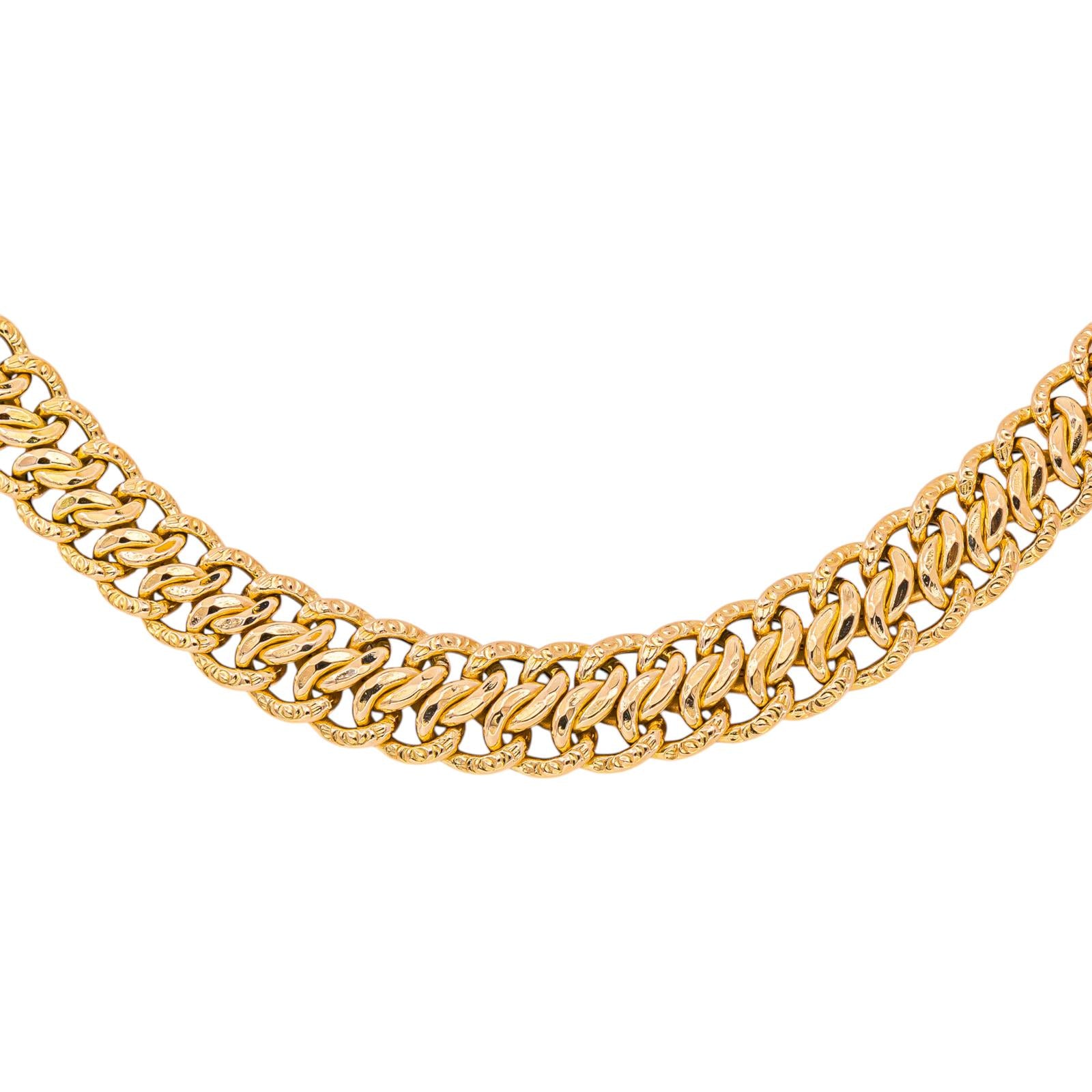Collier Maille en or rose