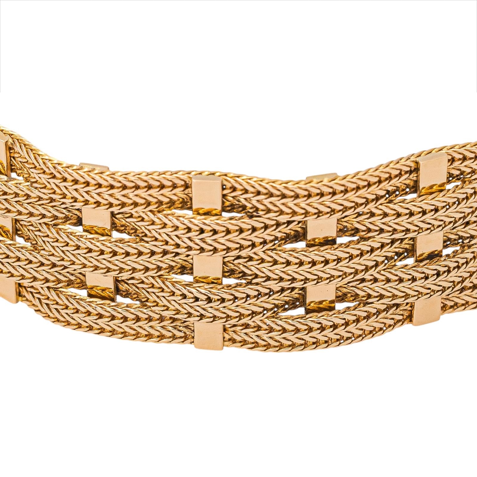 Bracelet Manchette Or rose