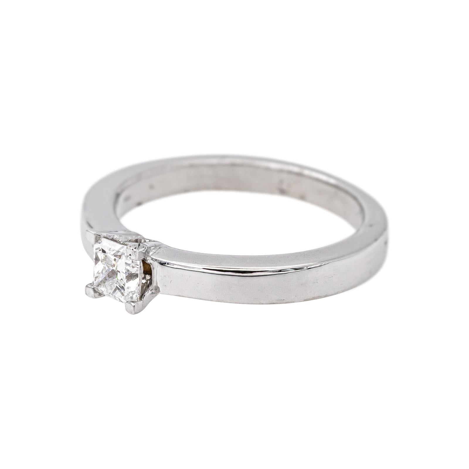 Bague Solitaire  Or blanc Diamant