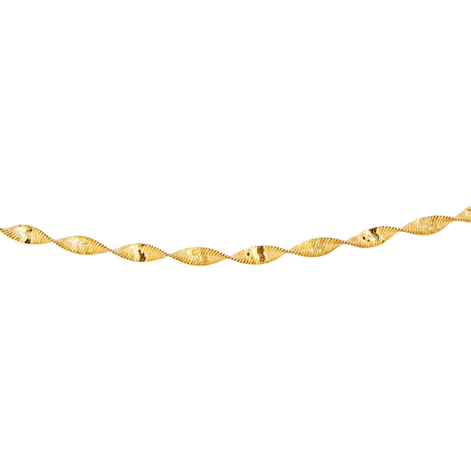 Collier Maille Miroir Or jaune