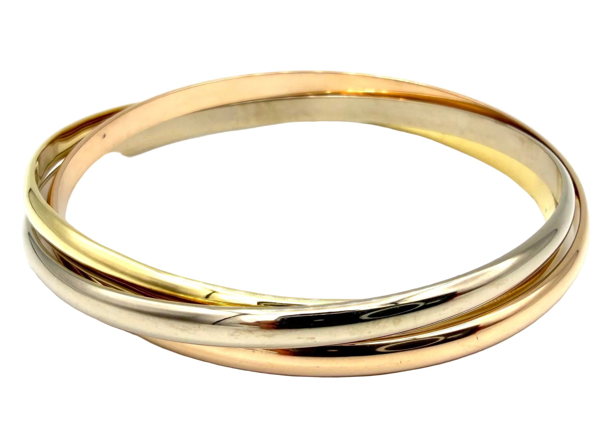 Bracelet CARTIER "Trinity" MM en or blanc, or jaune et or rose