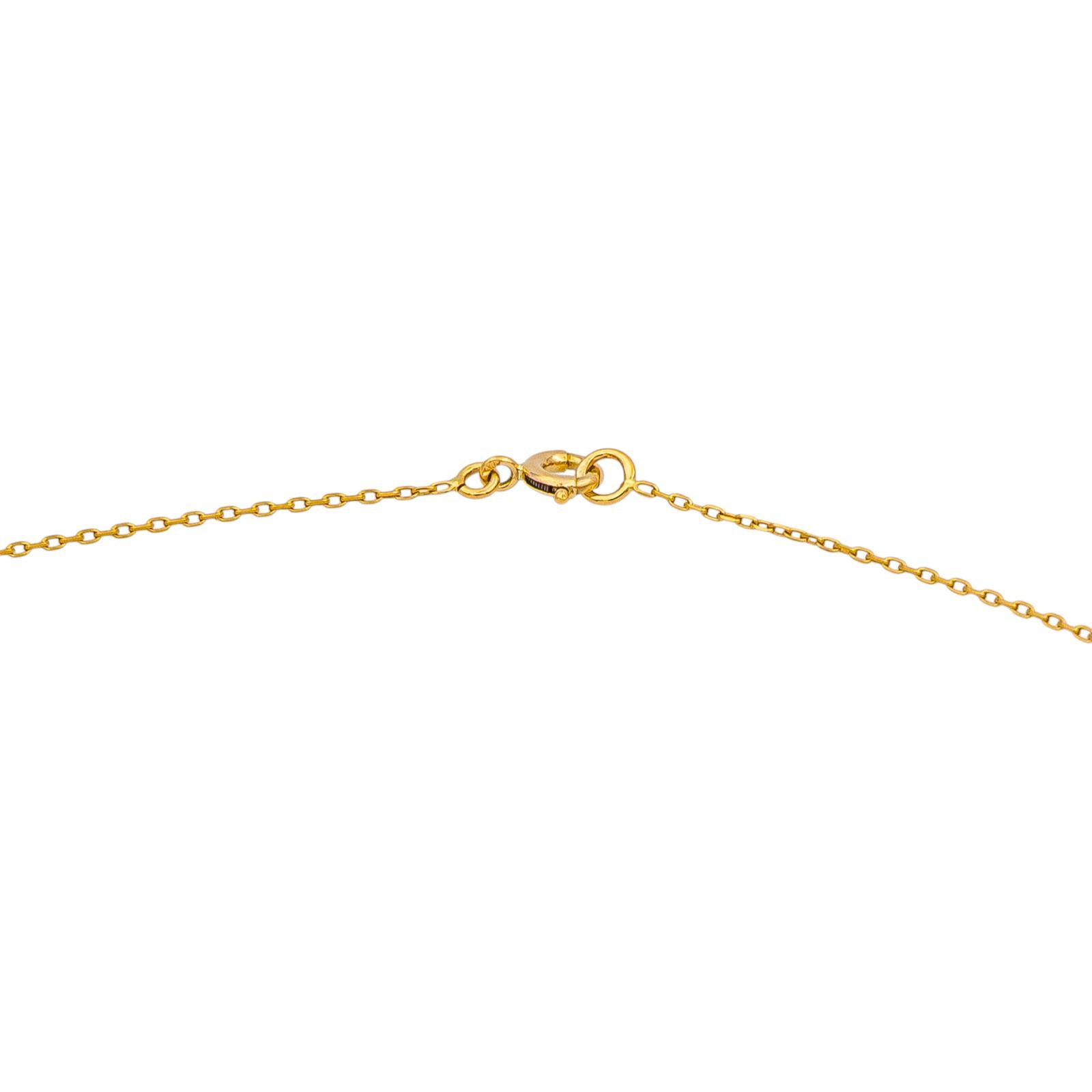 Collier Or jaune Saphir