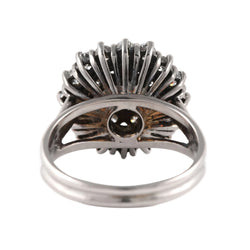 Bague Entourage en or blanc et diamants