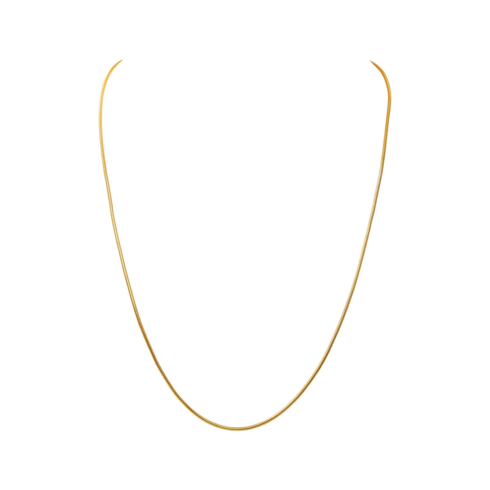 Collier Maille Serpent Or jaune