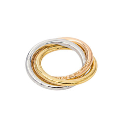 Cartier Bracelet Cordon Trinity Or jaune Diamant