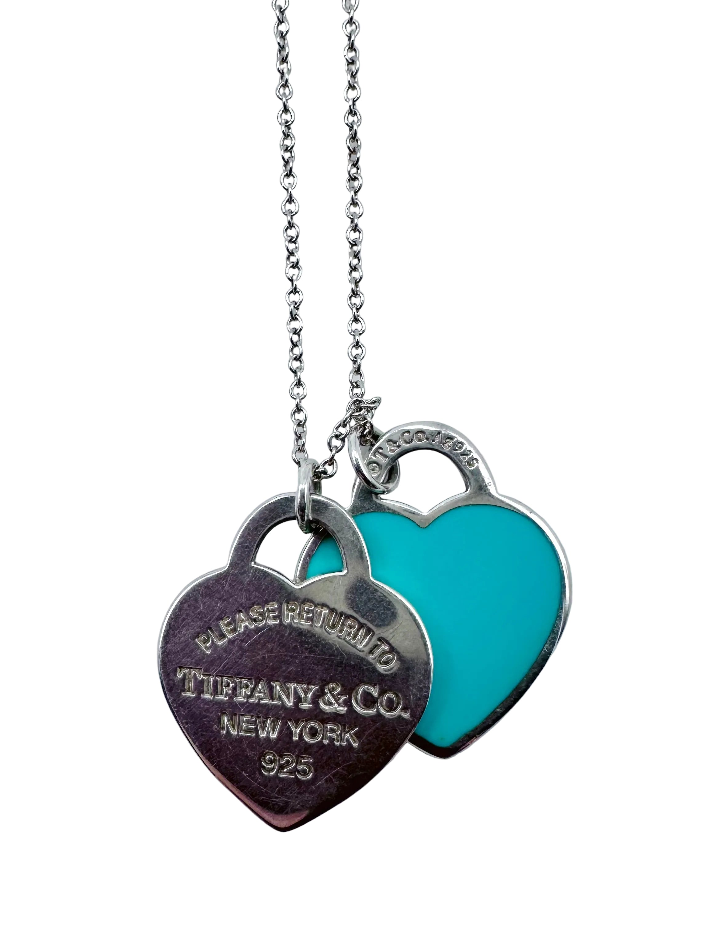 Collier Pendentif TIFFANY & CO. "Return to Tiffany" en argent et émail