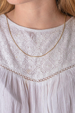 Collier maille Forçat Or jaune