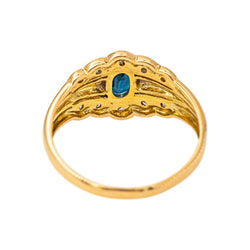 Bague Or jaune Saphir