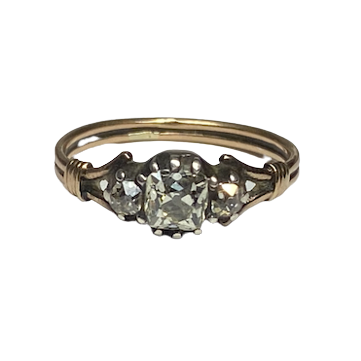 Bague Trilogie en or rose et diamants