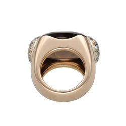 Bague Cocktail POMELLATO "Pin Up" en or rose, quartz et diamants
