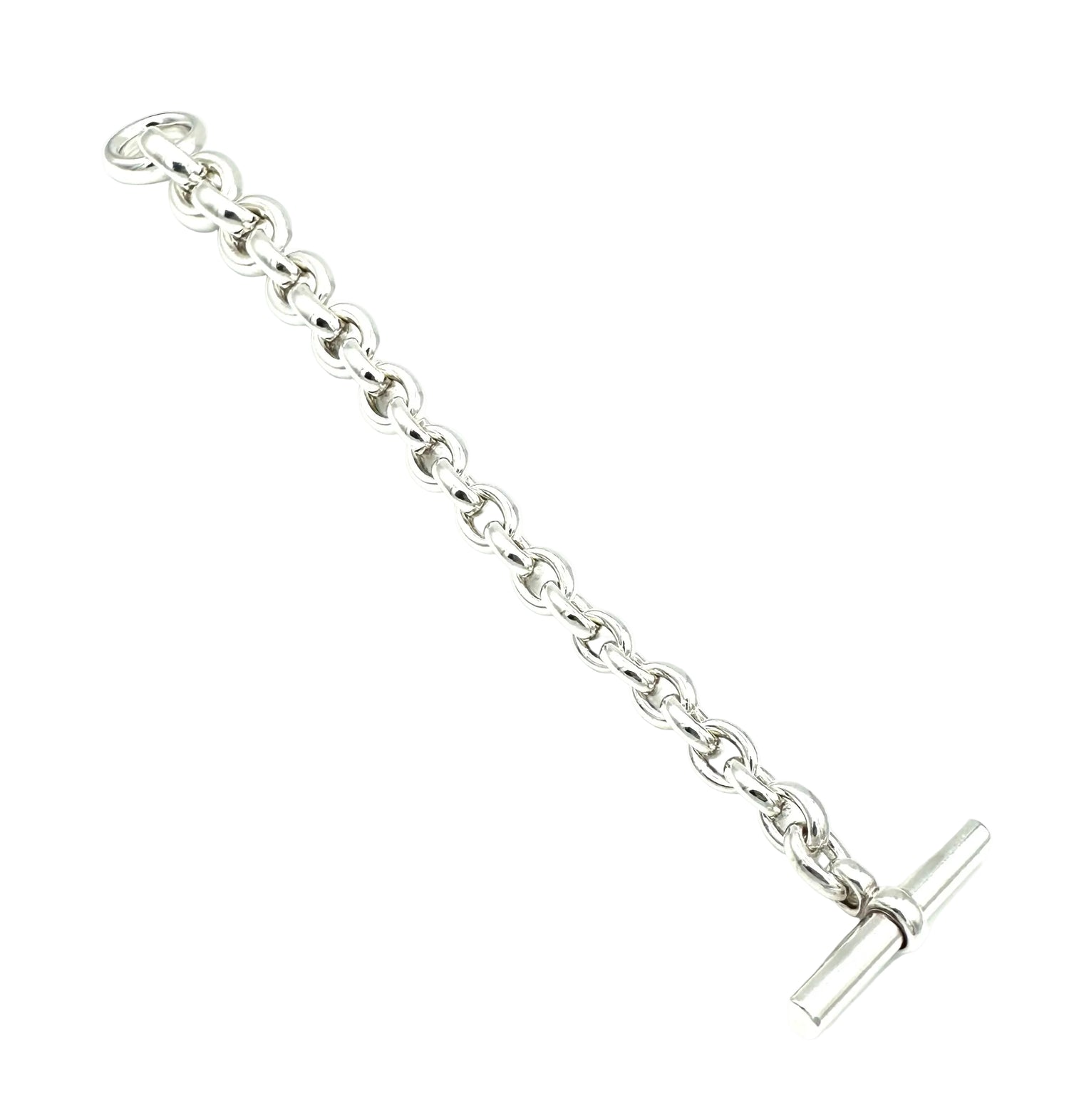 Bracelet Maille HERMÈS "Crescendo" en argent