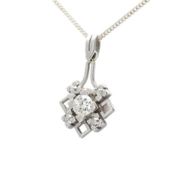 Pendentif en platine et diamants