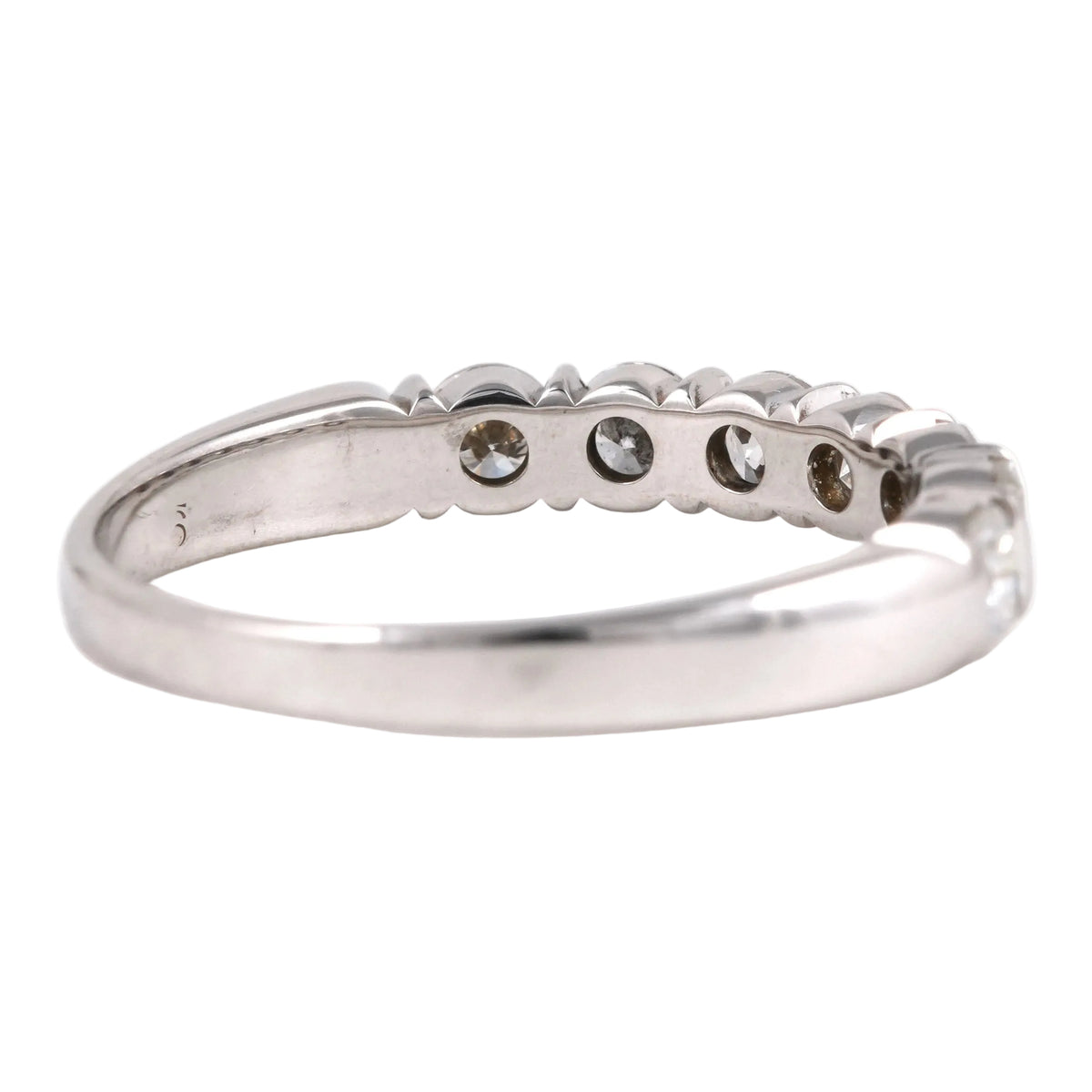 Bague Alliance en or blanc et diamants