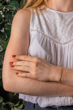Bracelet Maille torsadée Or jaune