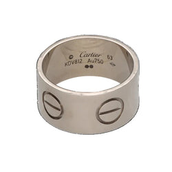 Bague Jonc CARTIER "Love" en or blanc