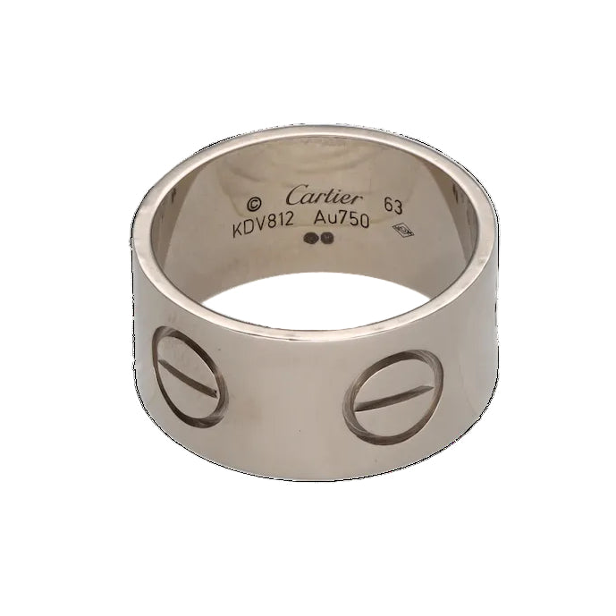Bague Jonc CARTIER "Love" en or blanc