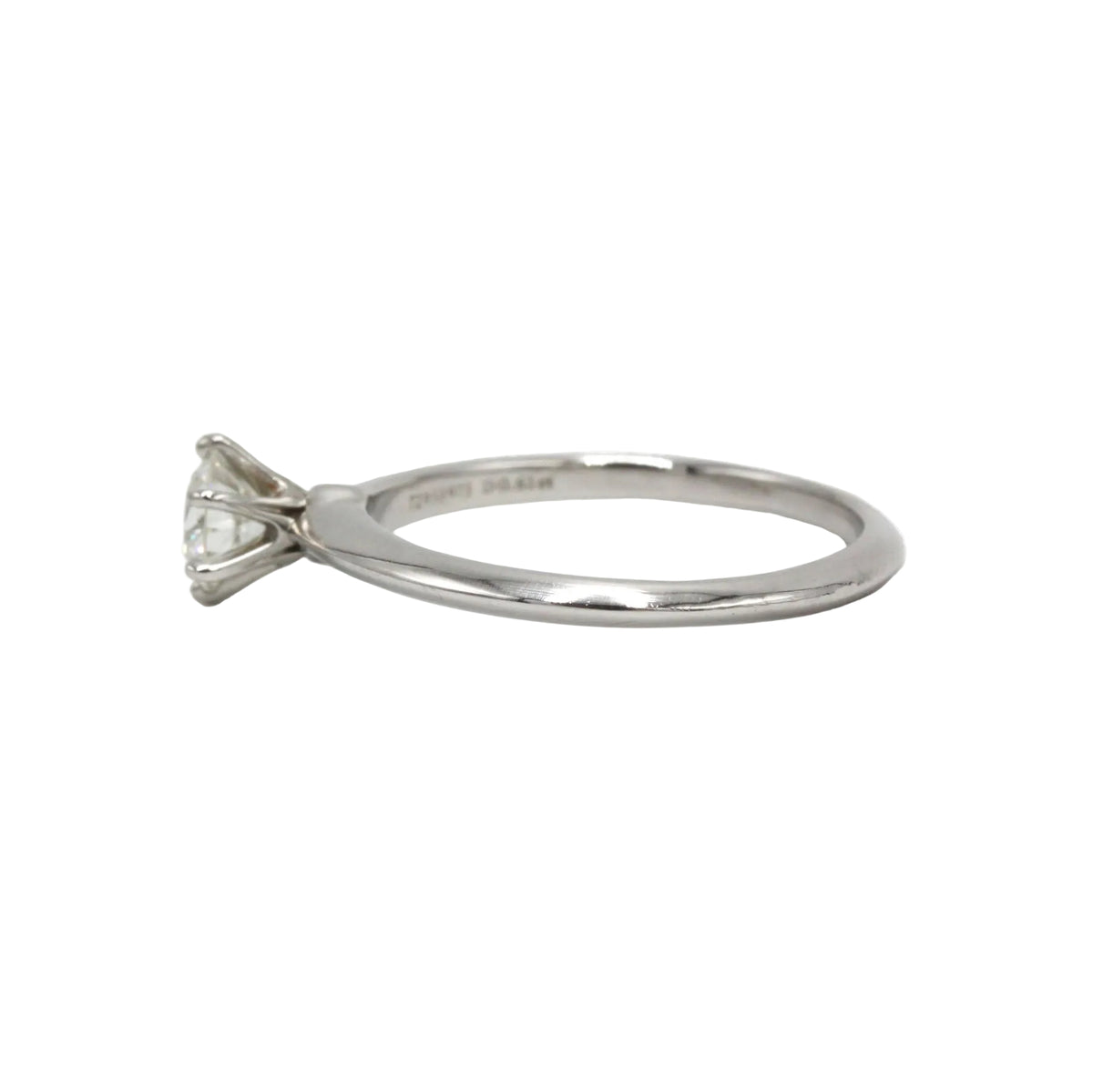 Bague Solitaire TIFFANY & CO. "Setting" en platine et diamant