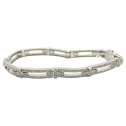 Bracelet Maille CHIMENTO en or blanc et diamants