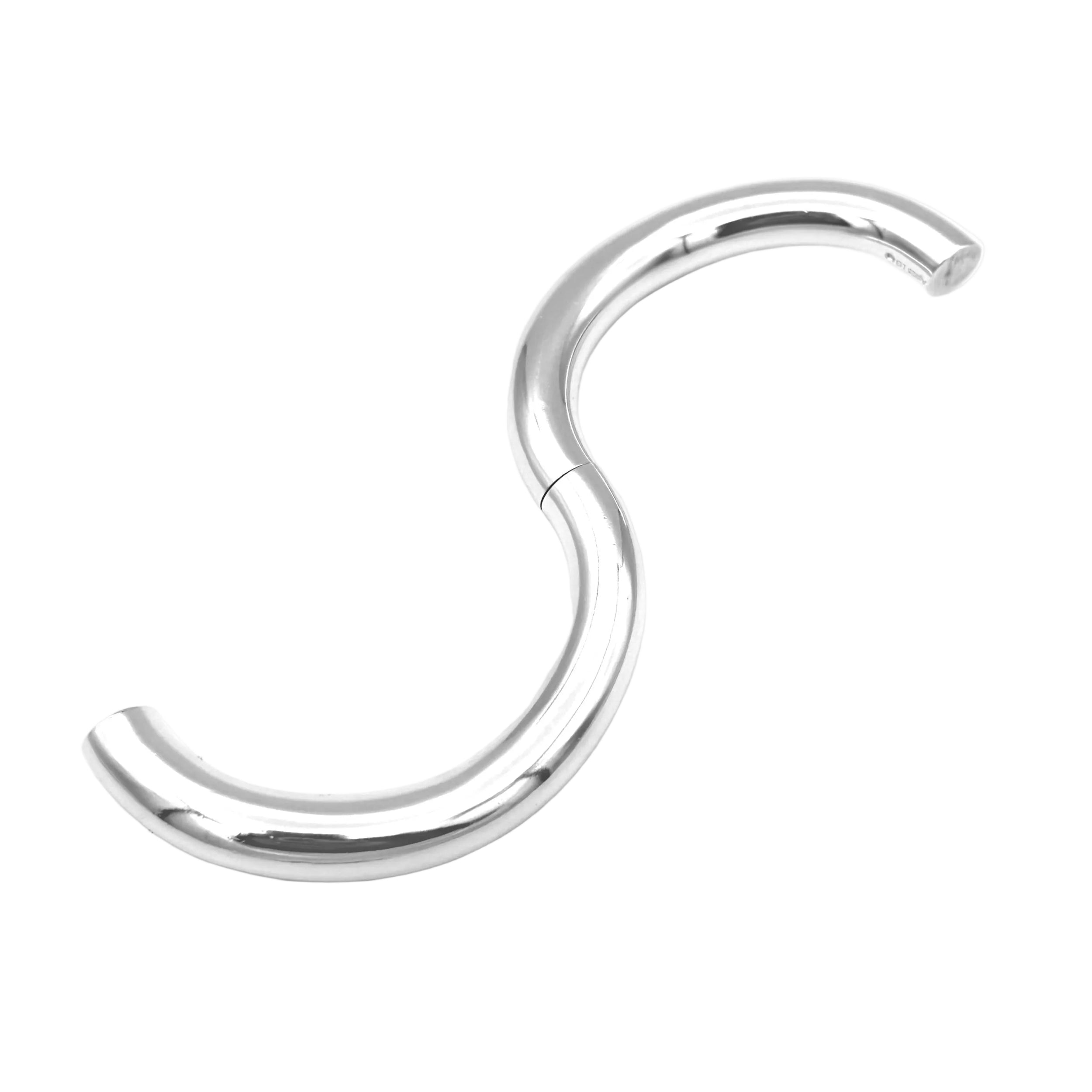 Bracelet Jonc HERMÈS "Lima" en argent