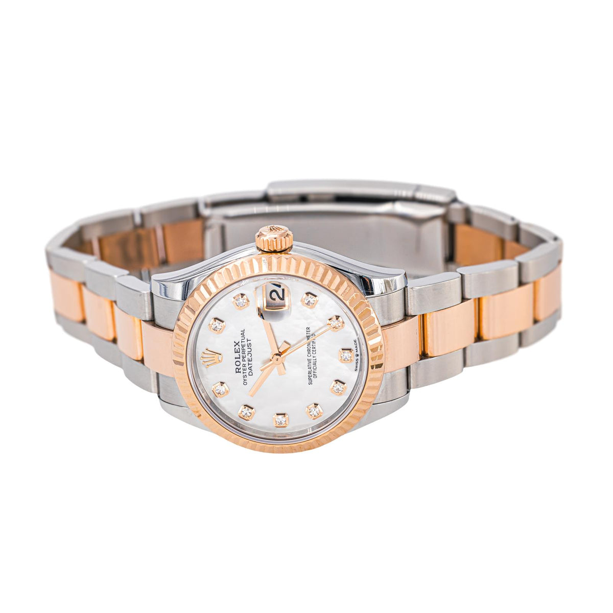 Rolex Montre Datejust Or rose Nacre