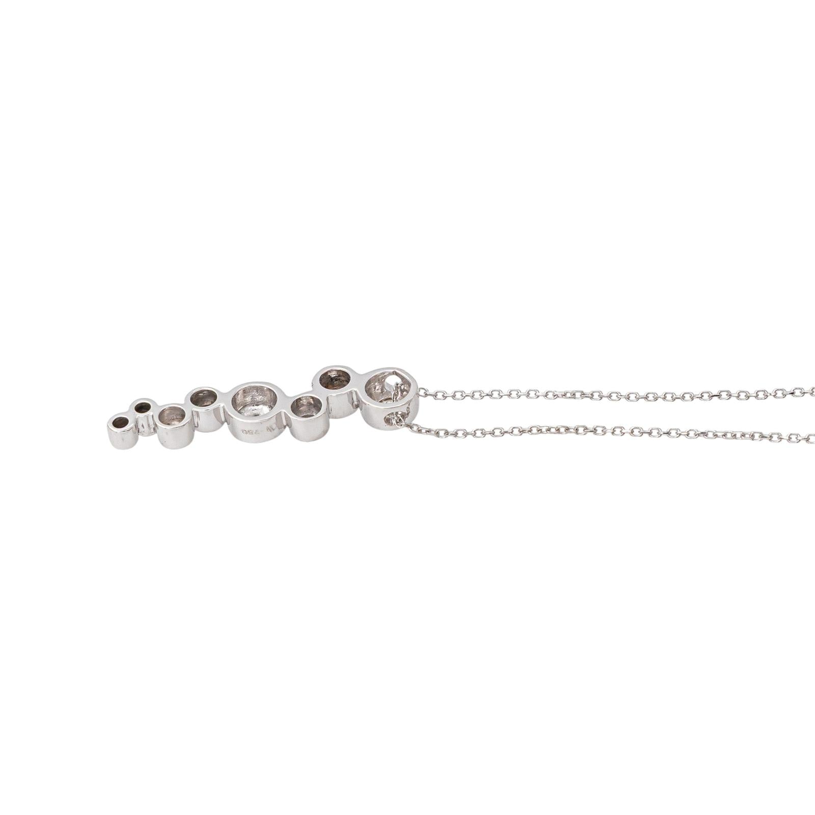 Collier Maille forçat Or blanc Diamant
