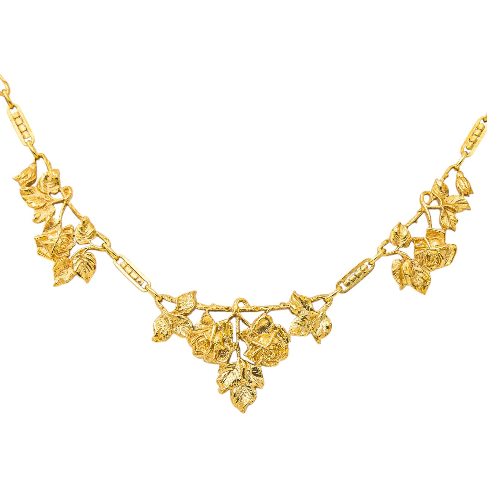 Collier Maille forçat Or jaune