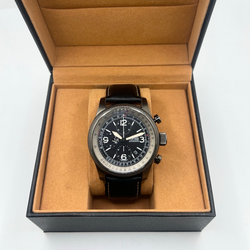 Montre ORIS "Big Crown X1 Calculator" en acier et cuir