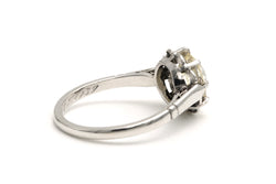 Bague Solitaire en or blanc et diamant