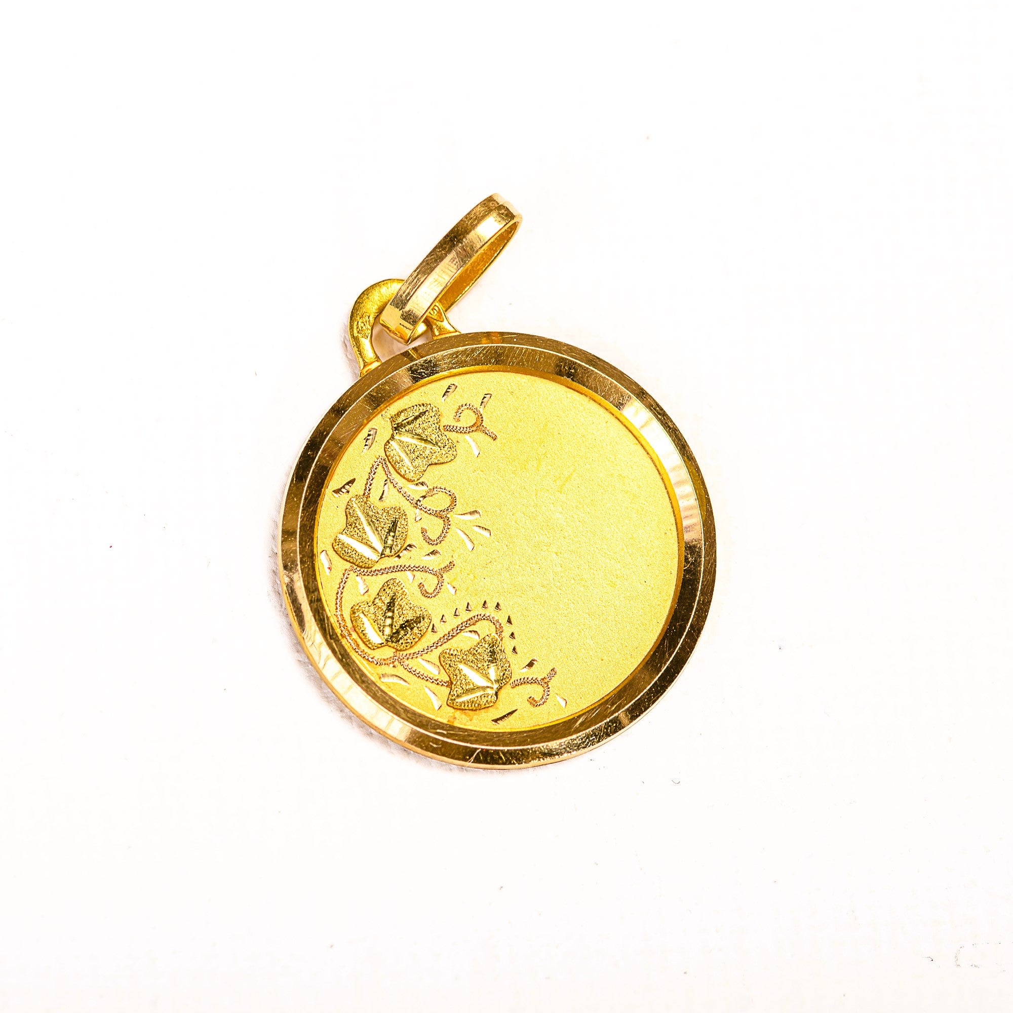 Médaille en or jaune et or vert