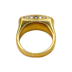Bague en or jaune et diamants