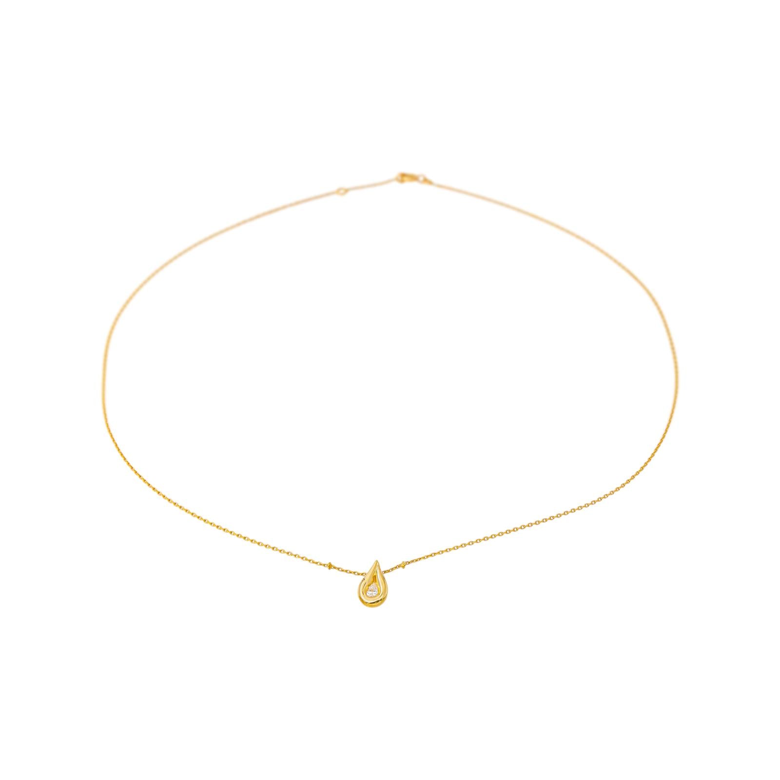 Collier Pendentif Or jaune Diamant