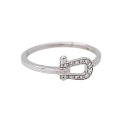 Fred Bague Force 10 Or blanc Diamant
