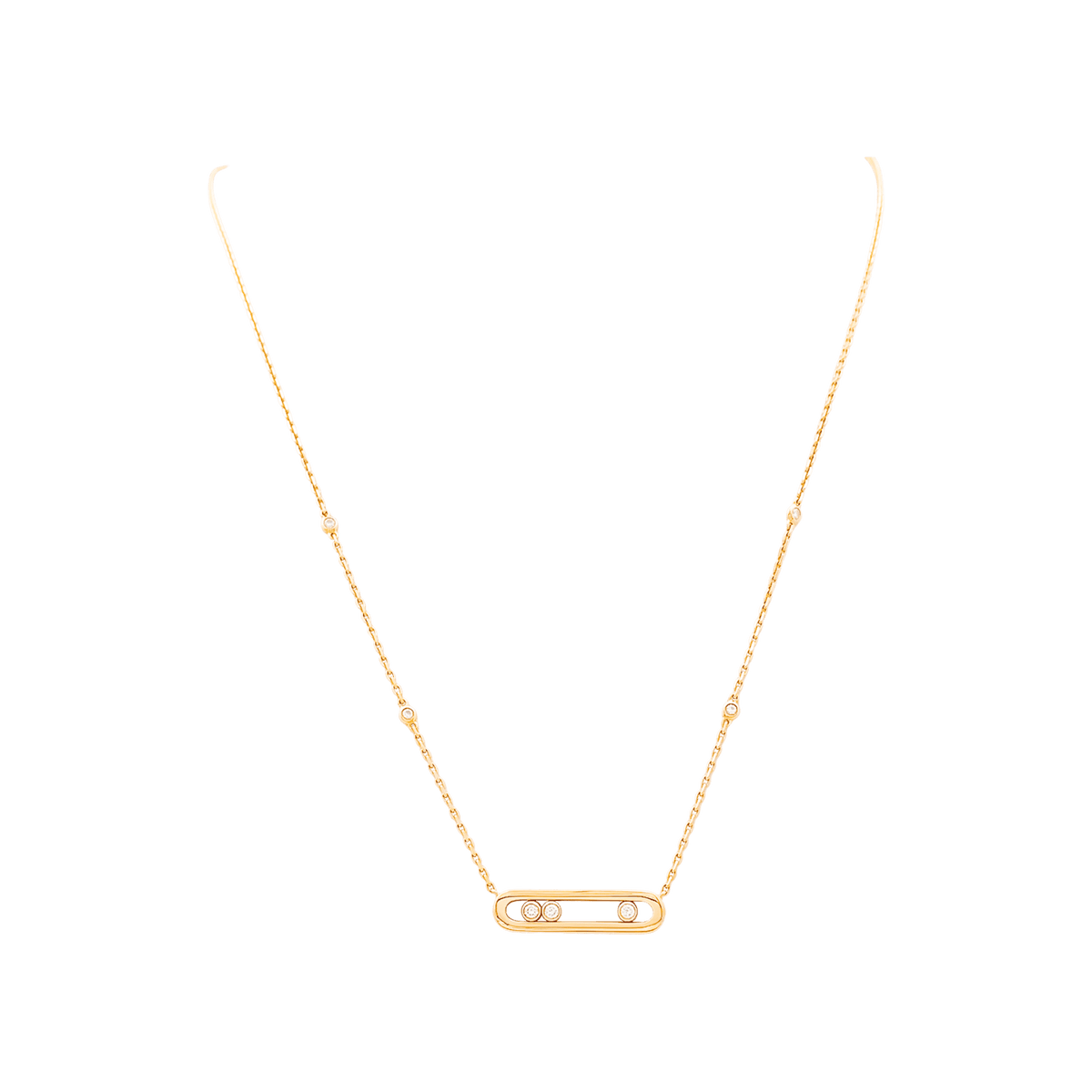 Collier Pendentif MESSIKA "Baby Move" PM en or rose et diamants