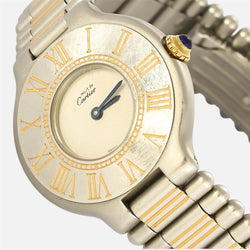 Montre CARTIER Must 21 en acier et plaqué or
