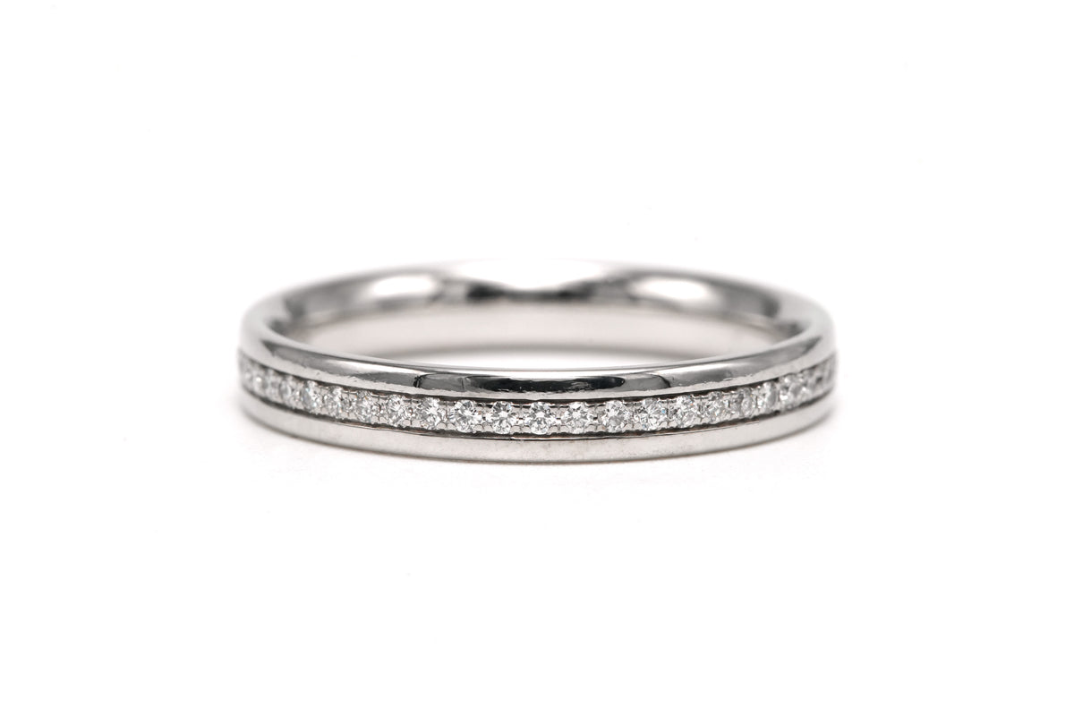 Bague Alliance TIFFANY & CO. en or blanc et diamants