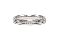 Bague Alliance TIFFANY & CO. en or blanc et diamants