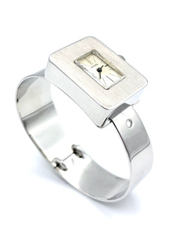 Montre HERMES  vintage en argent vers 1970