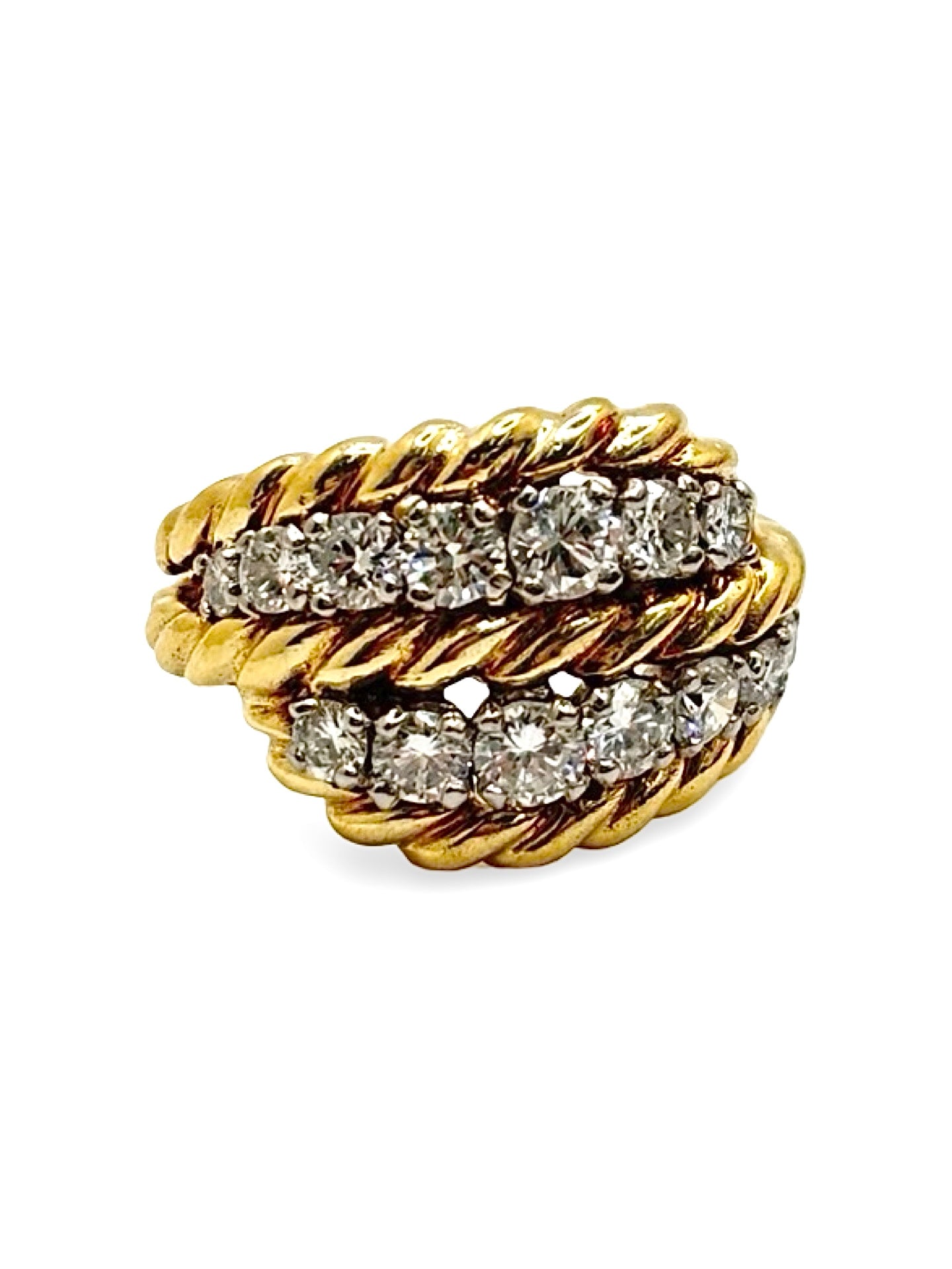 Bague Cocktail VAN CLEEF & ARELS en or jaune et diamants
