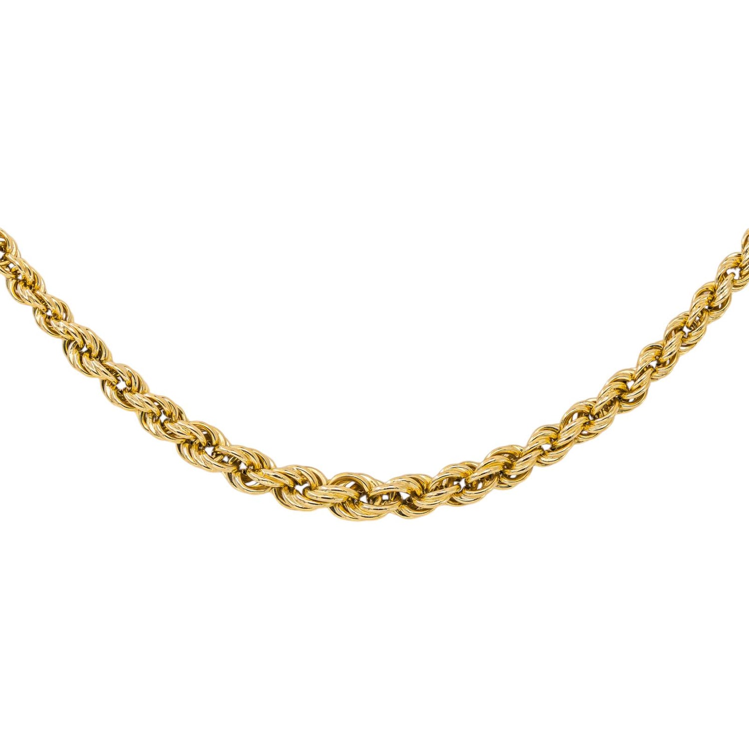 Collier Maille Corde Or jaune