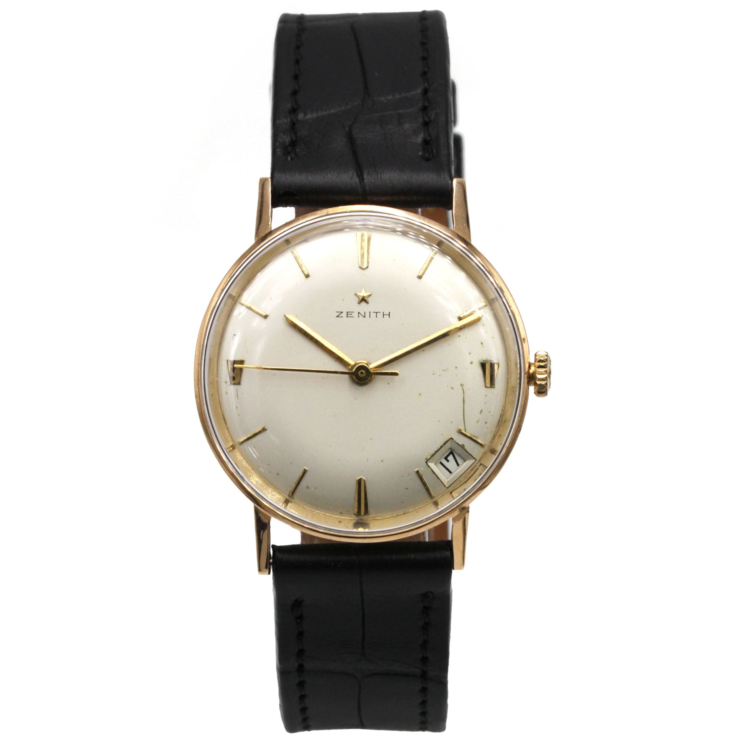 Montre ZÉNITH "Stellina" en or rose et cuir