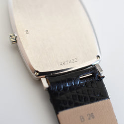 Montre VACHERON CONSTANTIN en or blanc, acier, cuir, onyx et diamants