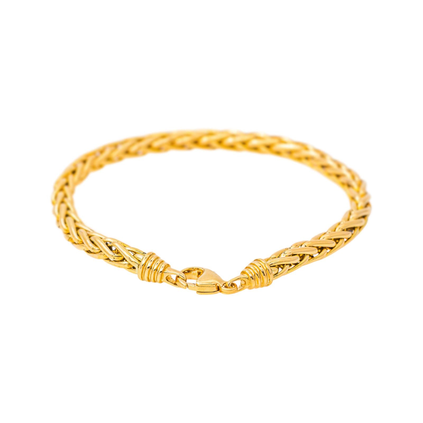 Bracelet Maille palmier Or jaune