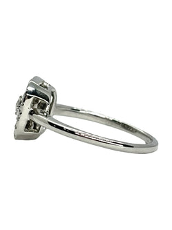 Bague Solitaire en or blanc et diamants