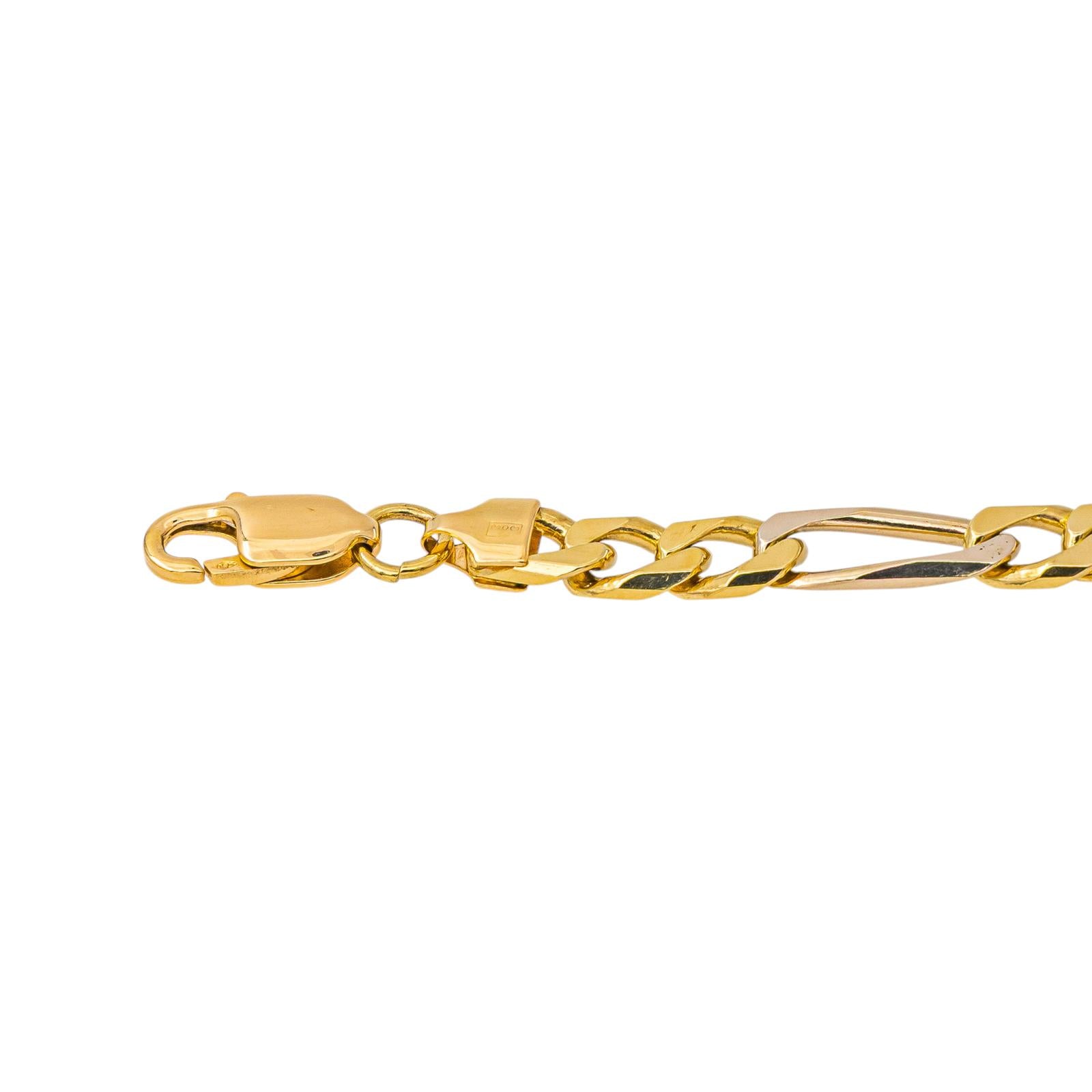 Collier maille Figaro Or jaune