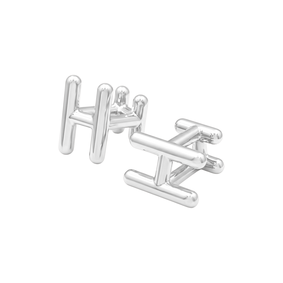 Boutons de manchette HERMÈS Ever chaîne d'ancre en argent