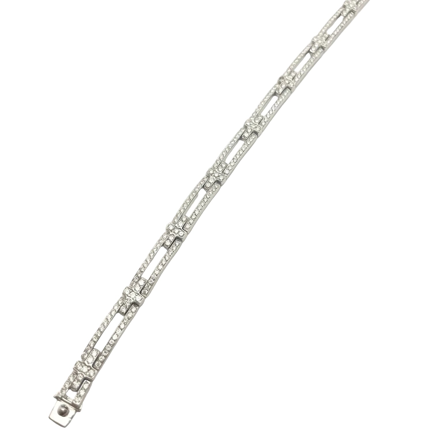 Bracelet Maille CHIMENTO en or blanc et diamants
