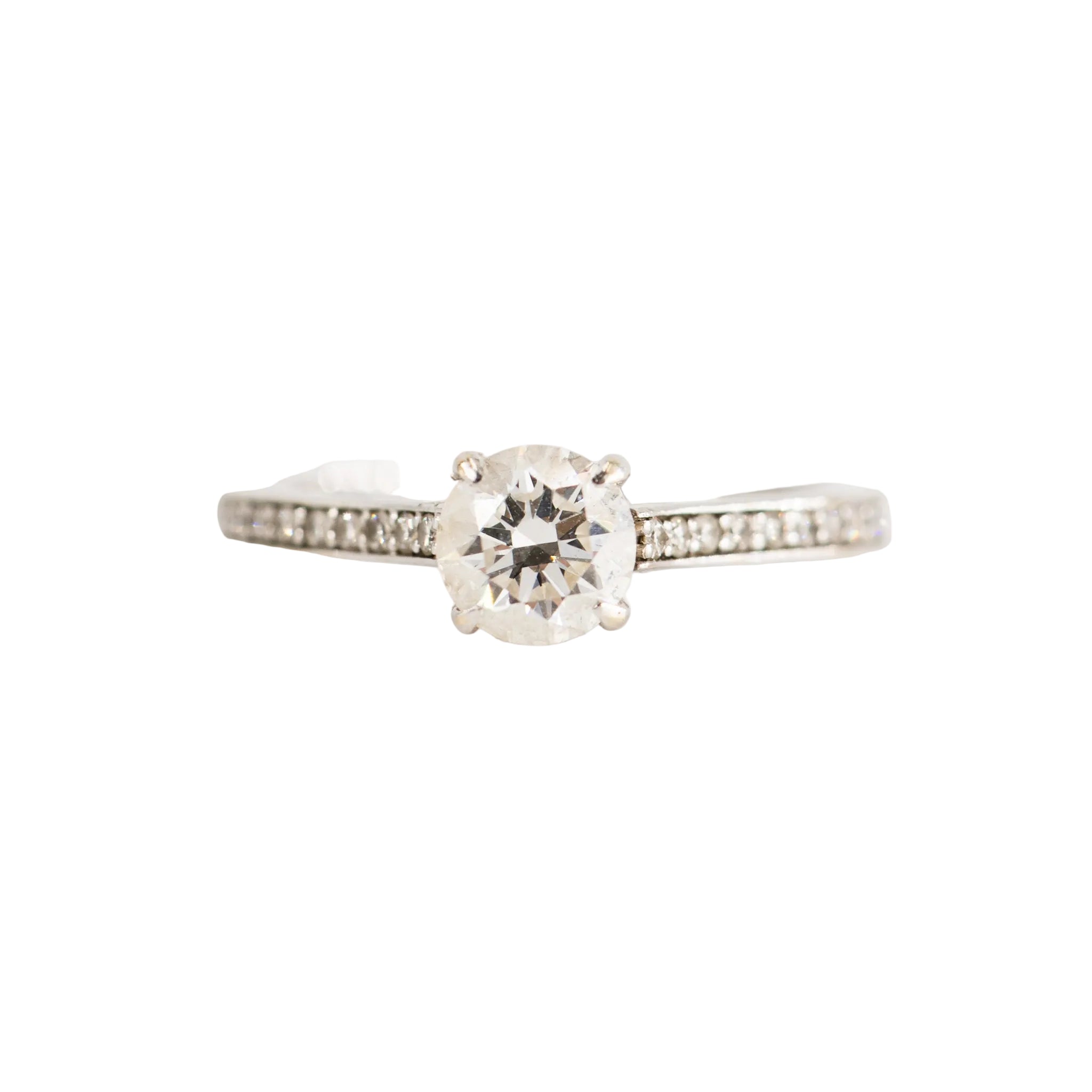 Bague Solitaire en or blanc et diamant
