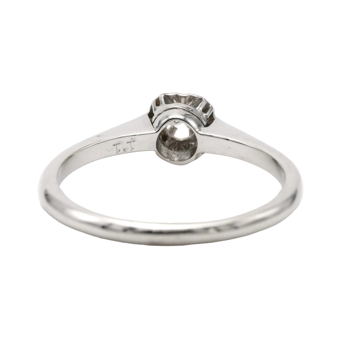 Bague Solitaire en or blanc et diamant