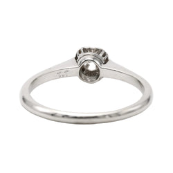 Bague Solitaire en or blanc et diamant