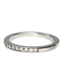 Bague Alliance en or blanc et diamants